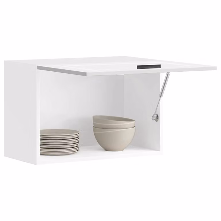 Pensile da cucina moderno vidaXL Porto Bianco in legno e MDF con ante a battente L/P/H: 60 x 31 x 40 cm