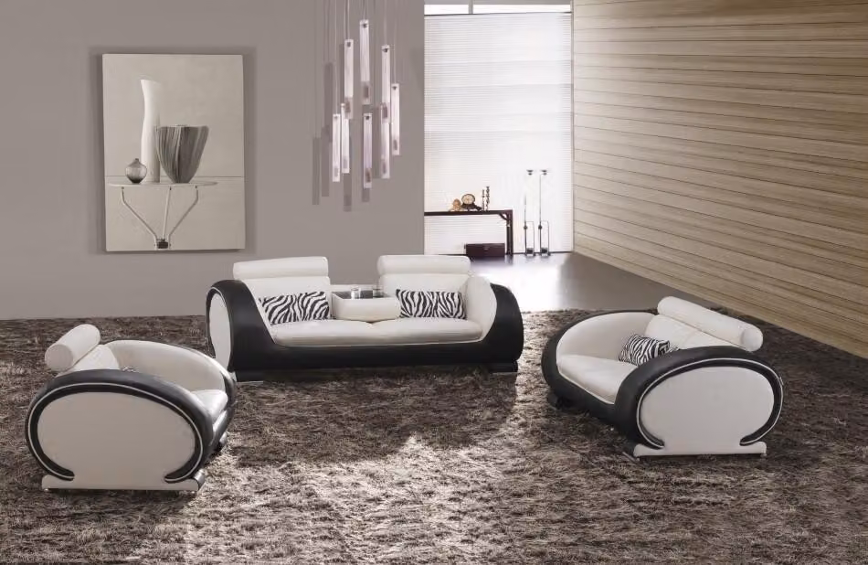 Sofagarnitur 3+2+1 Sitzer Set Design Sofas Polster Couchen Leder Modern Sofa