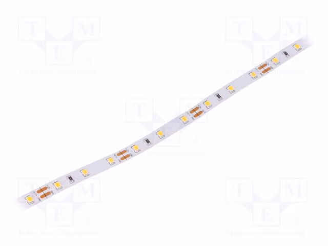 1 striscia LED, luce bianca calda, 12W/metro, 12V, 8mm, grado di protezione IP20. LED per metro: 60, tipo 2835. Indice di resa cromatica (CRI) minimo: 80. Codice prodotto: HH-S60F008-2835-12