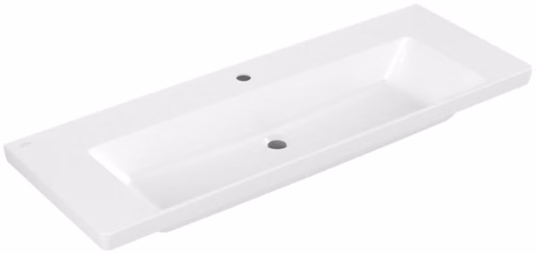 Villeroy & Boch Subway 3.0 lavabo à poser, 1 trou pour robinet, sans trop-plein, non rectifié, 1300x475mm, 4A70D201, 4A70D201