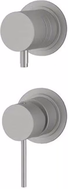 Miscelatore incasso doccia con deviatore a tre posizioni in acciaio inox spazzolato - Serie X Style Inox