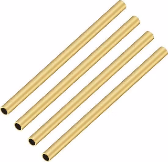 Tubi metallici con diametro esterno di 5 mm x spessore di 0,5 mm x lunghezza di 200 mm - Tubi metallici senza saldatura per il fai da te (4 pezzi) con .