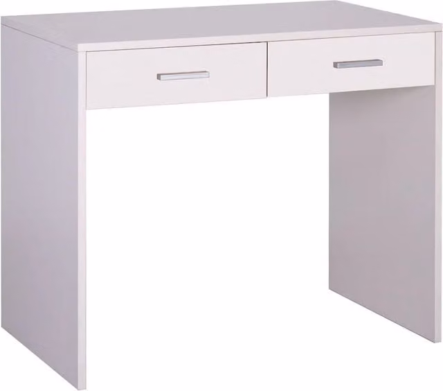 Scrivania moderna SARMOG in MDF laminato bianca L: 91 cm, P: 55 cm, H: 76 cm