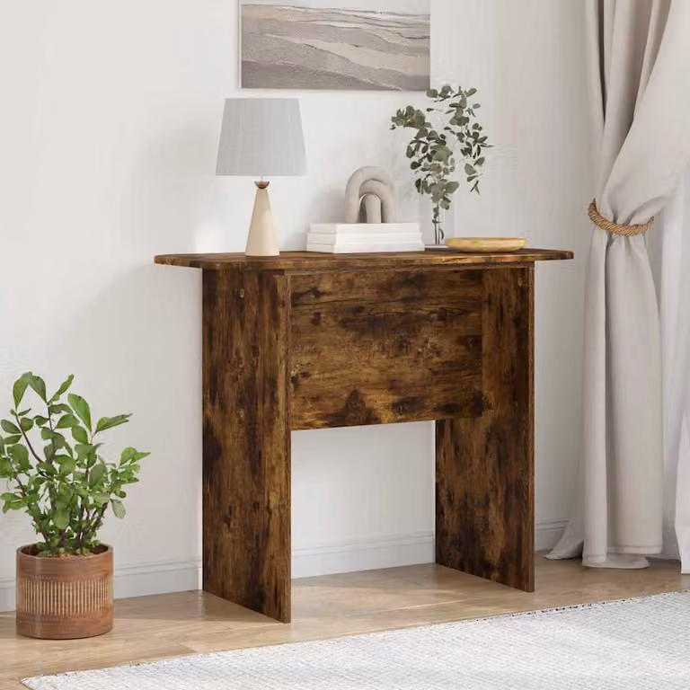 vidaXL Tavolo consolle moderno in legno color marrone, L 93 x P 40 x H 75 cm