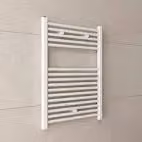 Termoarredo Elettrico H 700 mm con Termostato Aton Bianco L 500 mm W 400