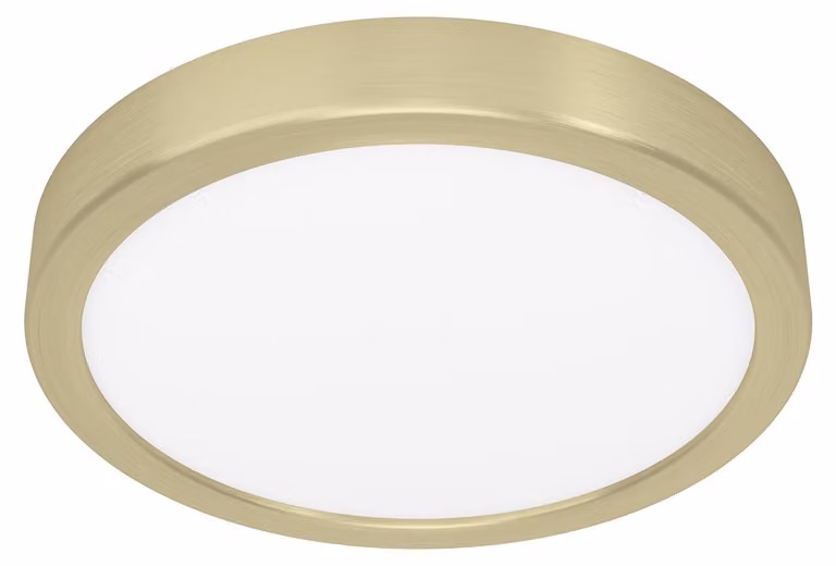 Plafoniera Moderna Fueva 5 Acciaio Ottone Led Integrato 17W 3000K Ip20