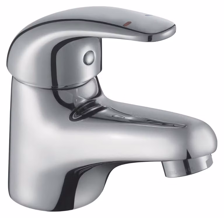 Miscelatore monocomando per lavabo, finitura cromata, in ottone, confezione da 1 pezzo