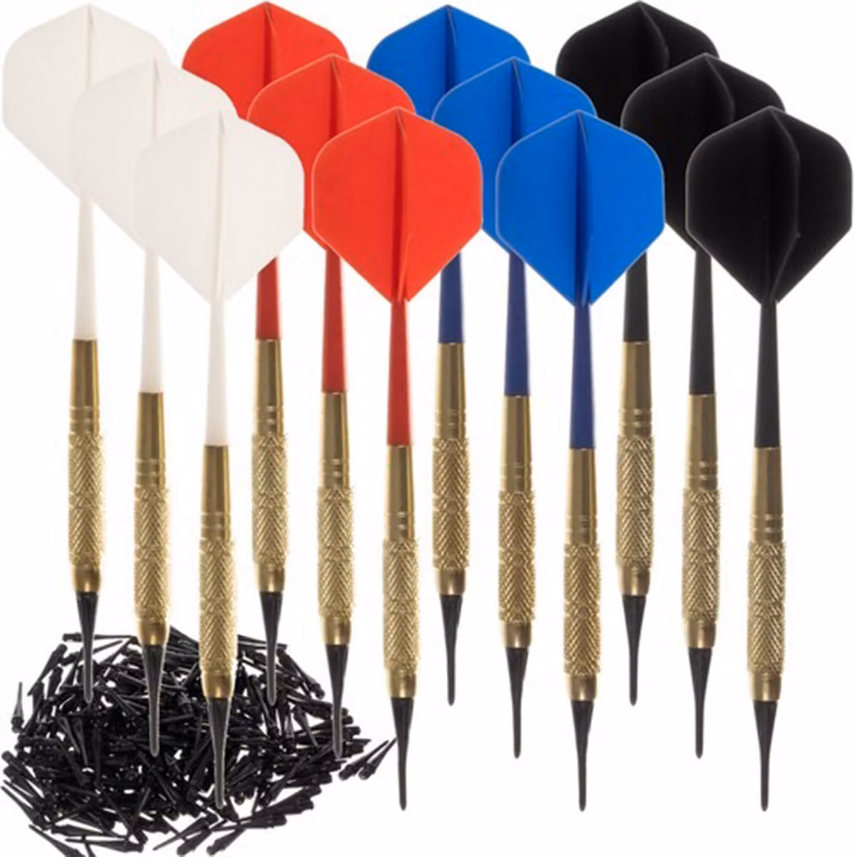 Set di 12 freccette + 200 punte morbide