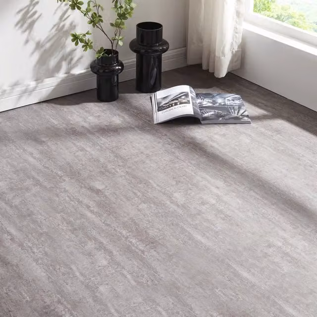 Set di 10 piastrelle per pavimento SPC Aldire NEU.HOLZ con sistema di incastro click, effetto pietra grigia, per interni