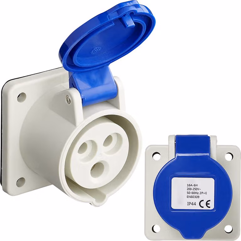 Presa di corrente CEE da superficie Presa di corrente spina accoppiamento IP44 16A 200-250V corto