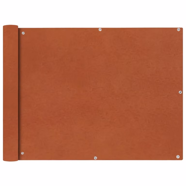 The Living Store schermo privacy per balcone tessuto Oxford 90x600 cm rosso terracotta