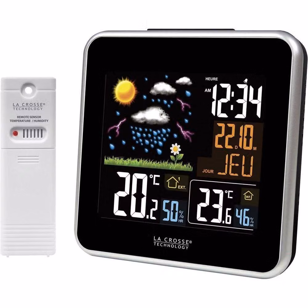 Stazione meteorologica con schermo LCD a colori La Crosse Technology WS6821-A-BLA