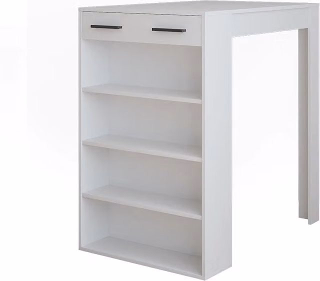Tavolo bar alto Repose Vicco Bianco L: 100 cm, P: 67 cm, H: 106 cm