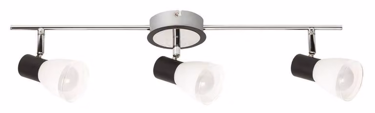 Rabalux 5978 faretto da soffitto 3 spot Ati, E14, bianco-nero, standard, 56cm