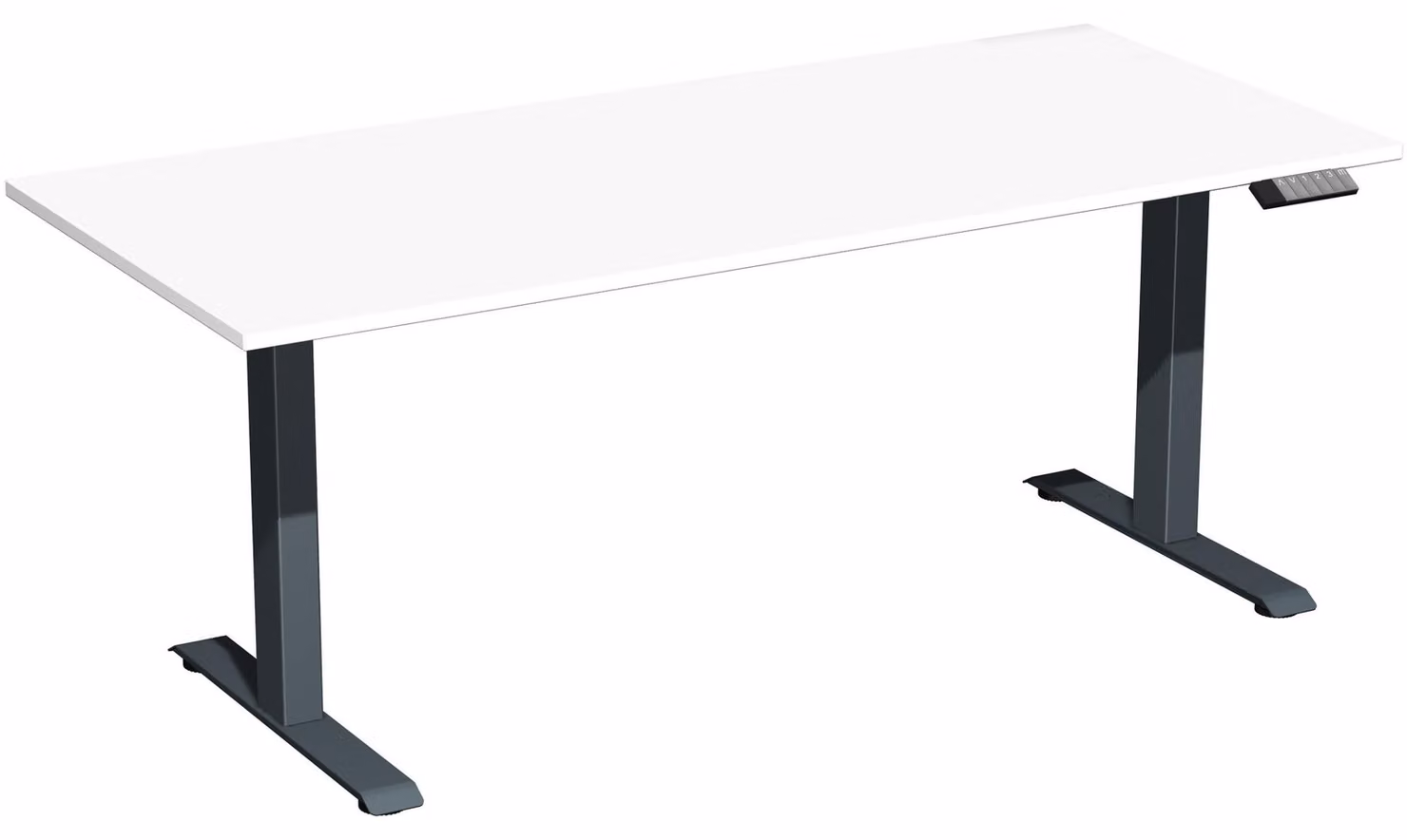 Tavolo Elevate Plus 1600x800x630-1280mm antracite/bianco