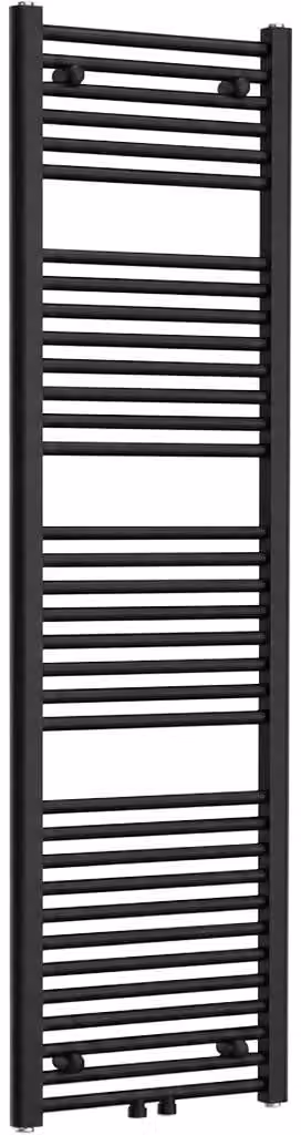 Radiatore da bagno Benito - attacco centrale da 50 mm / laterale - 703 W - nero opaco - 1700x450 mm