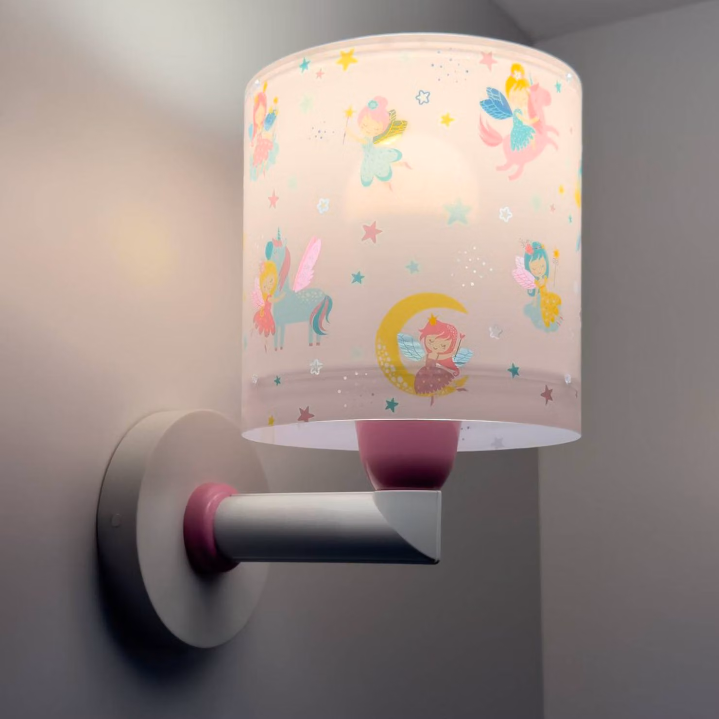 Dalber Fairy Dreams applique con spina, multicolore, E27, Multicolore, Cameretta, Plastica, Applique