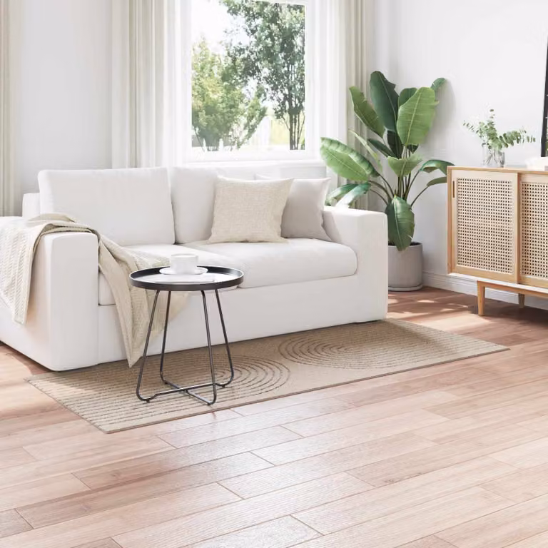 Tappeto per interni vidaXL GALATI Beige, L 80 cm x P 150 cm, in poliestere moderno e antiscivolo