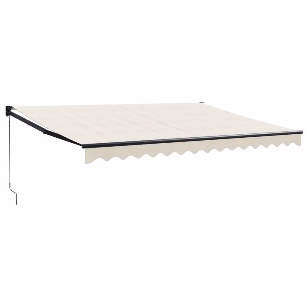 Tenda da sole retrattile vidaXL beige in poliestere e alluminio, L: 450 cm, P: 300 cm – 2