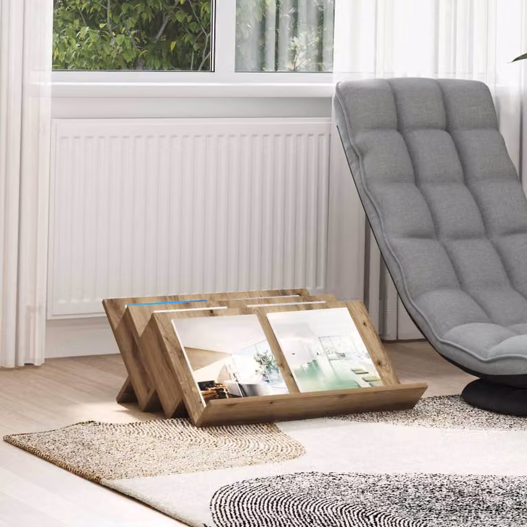 Scaffale per riviste vidaXL in legno marrone stile moderno L: 65 cm, P: 53 cm, H: 28,5 cm