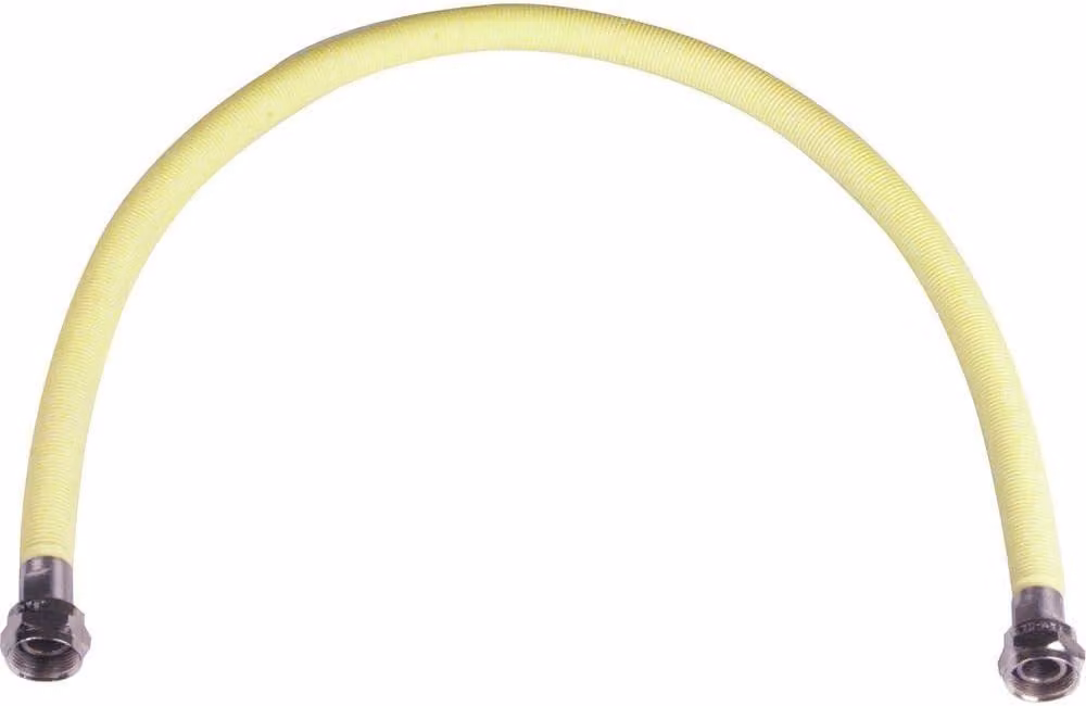 Tubo flessibile per gas, 100 cm, in acciaio inossidabile, per apparecchi a gas