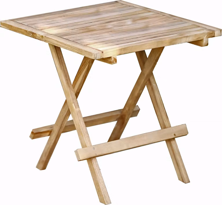 Tavolo da giardino Garden Pleasure Simuk marrone quadrato 50,0 x 50,0 x 50,0 cm
