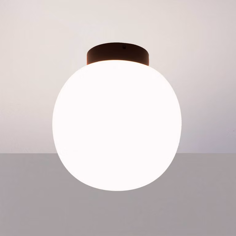 Casablanca Plafoniera soffitto Acai, dimmerabile, Bianco / Opale, Soggiorno / Sala da pranzo, Vetro, Plafoniera