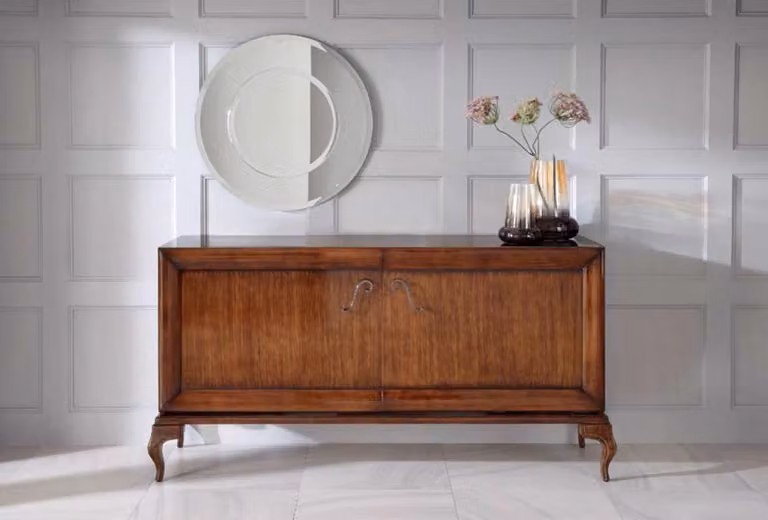 Braunes Sideboard Kommode Schränke Kommoden Holz Luxus Wohnzimmer Möbel Schrank
