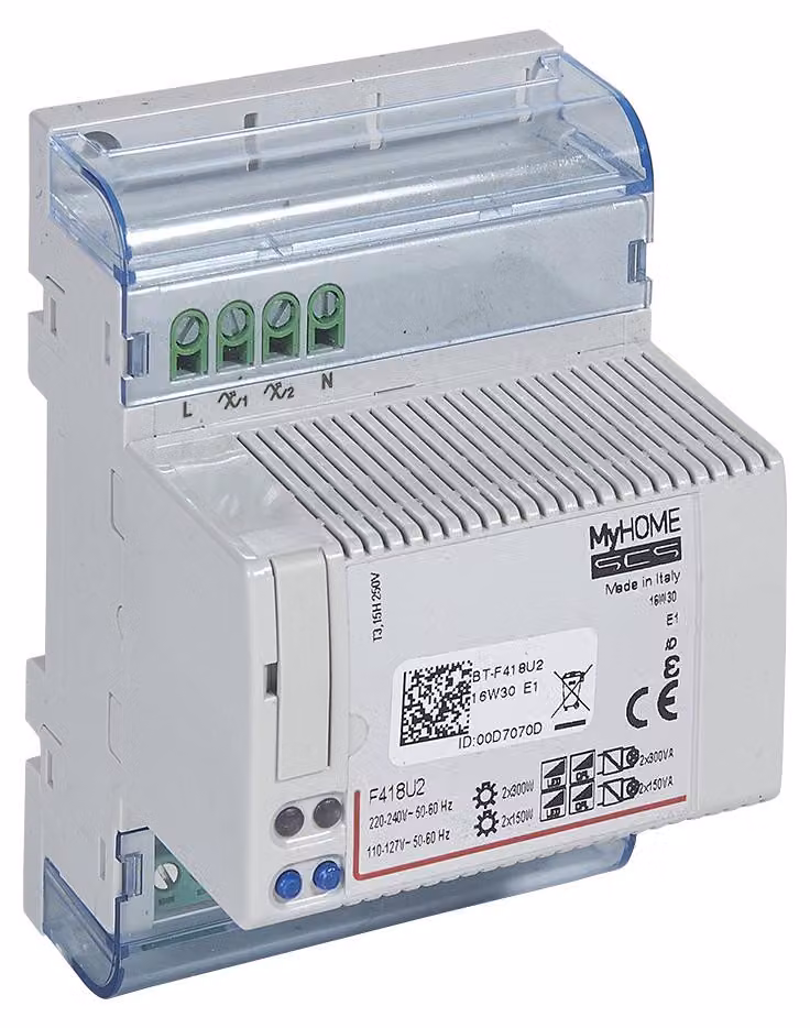 SCS dimmer universale 2x300VA REG - Sistema bus dimmer 0 ... 300W F418U2