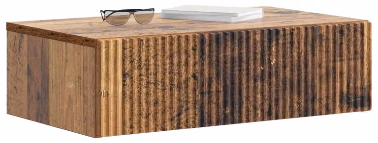 Tavolino da Parete Laterale Legno antico 59 x 34,5 x 17 cm