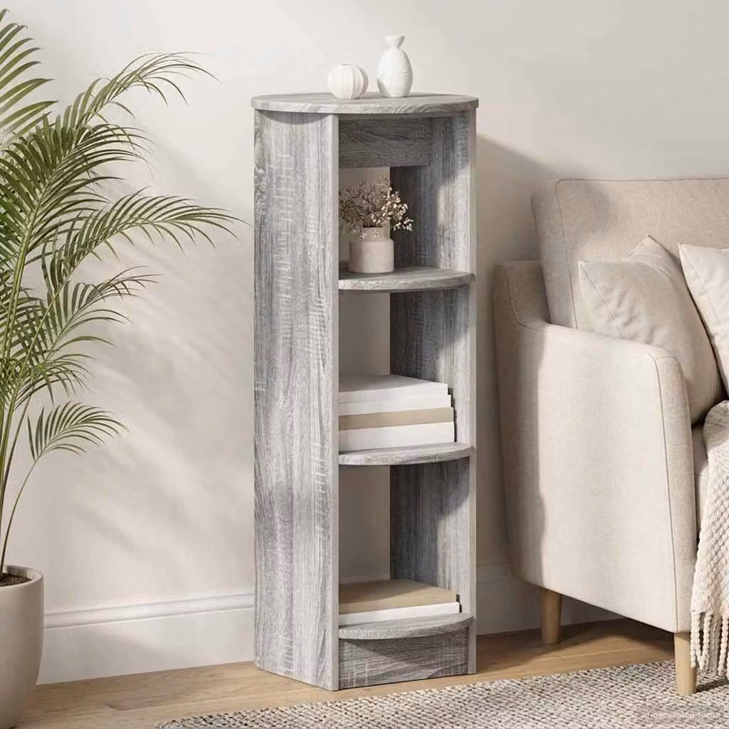 Mobile laterale vidaXL Grigio Sonoma L/P/H: 40 x 40 x 100 cm