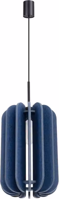 Lampada a sospensione moderna MULA di Sollux Lighting con paralume in tessuto, disponibile in vari colori tra cui nero, blu, beige e giallo, con altezza regolabile – 1