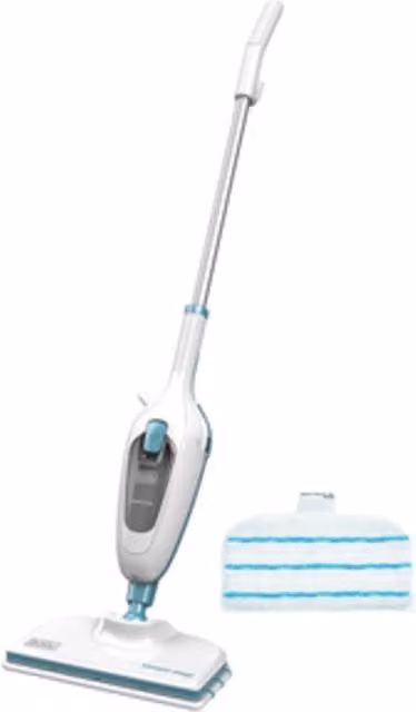 Lavapavimenti a vapore Black+Decker FSM13E1 nero e bianco