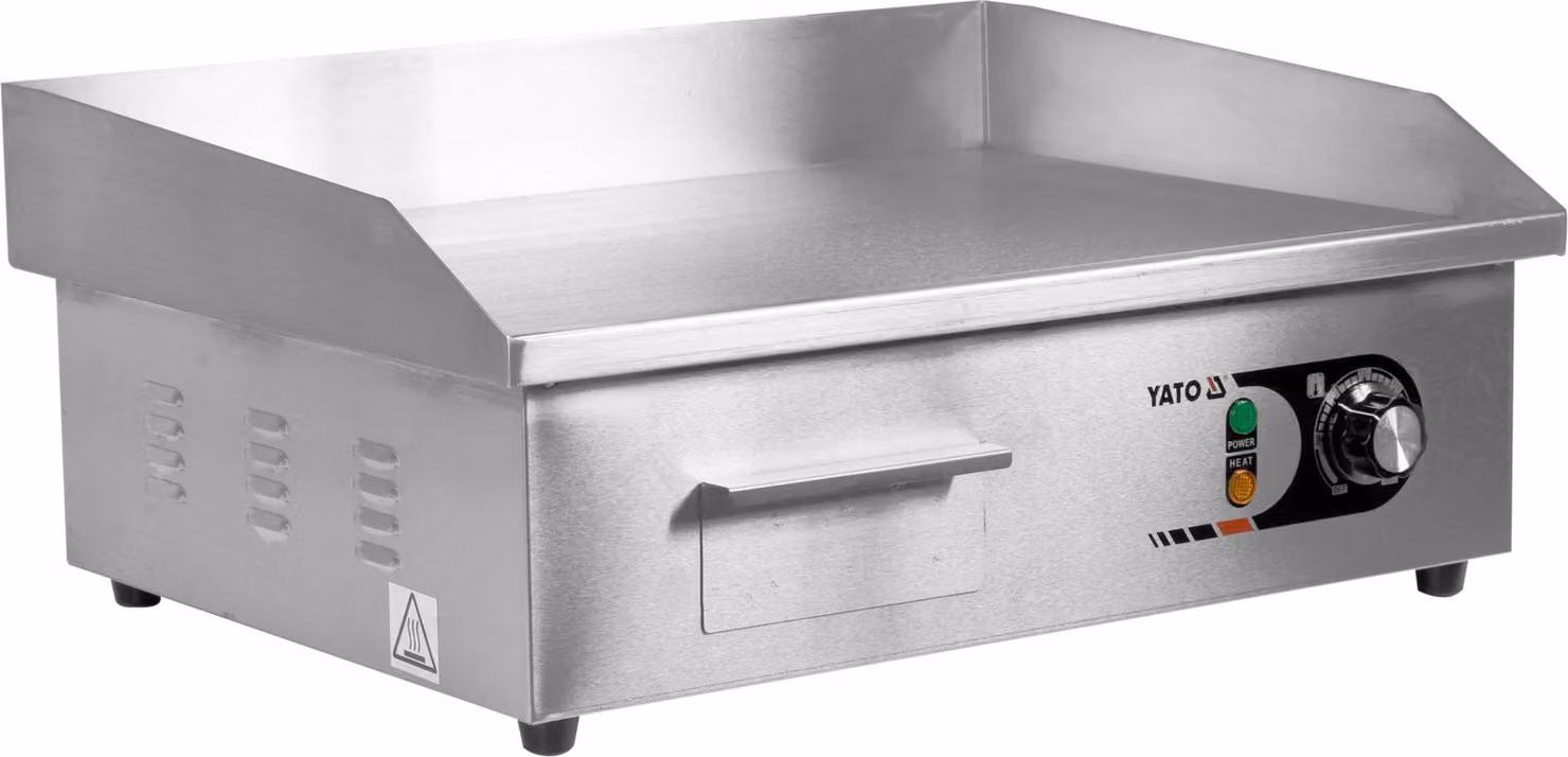 Piastra grill, liscia 3000W 555x430x230mm