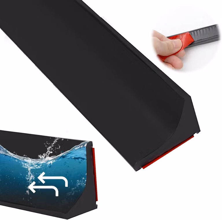 Barriera impermeabile in silicone, 200 cm, autoadesiva, per soglie delle docce