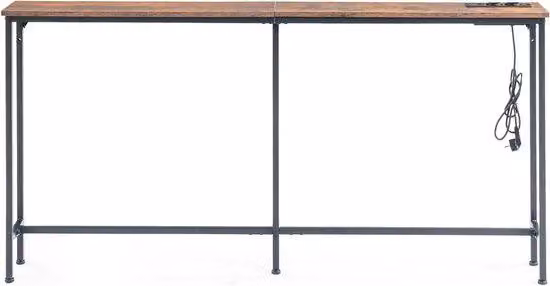 Armadio compatto salvaspazio - Prese integrate - Legno - Marrone - 160x20 cm