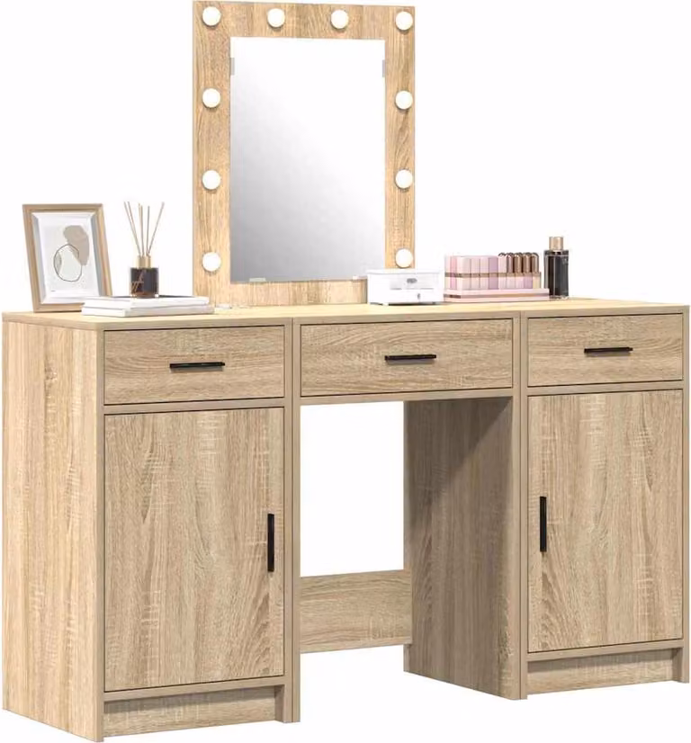 Tavolo da Trucco Marrone 50 x 41 x 135 cm Legno multistrato