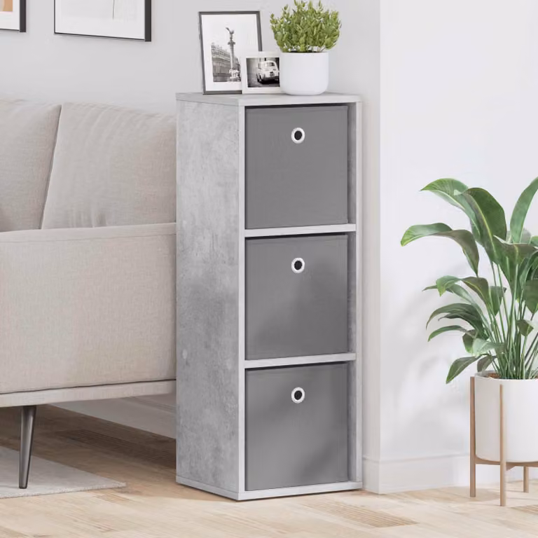 Credenza con cassetto vidaXL Grigio cemento L: 30,5 cm, P: 27,0 cm, H: 84,5 cm