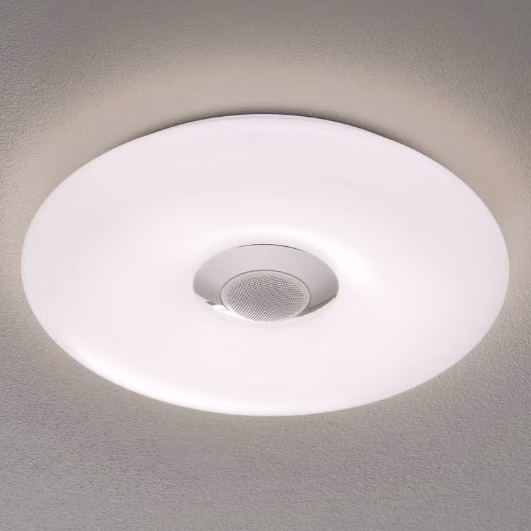 Näve Plafoniera a LED Nashville, dimmerabile, Bianco / Opale, Camera da letto, Alluminio, Moderno, Plafoniera LED