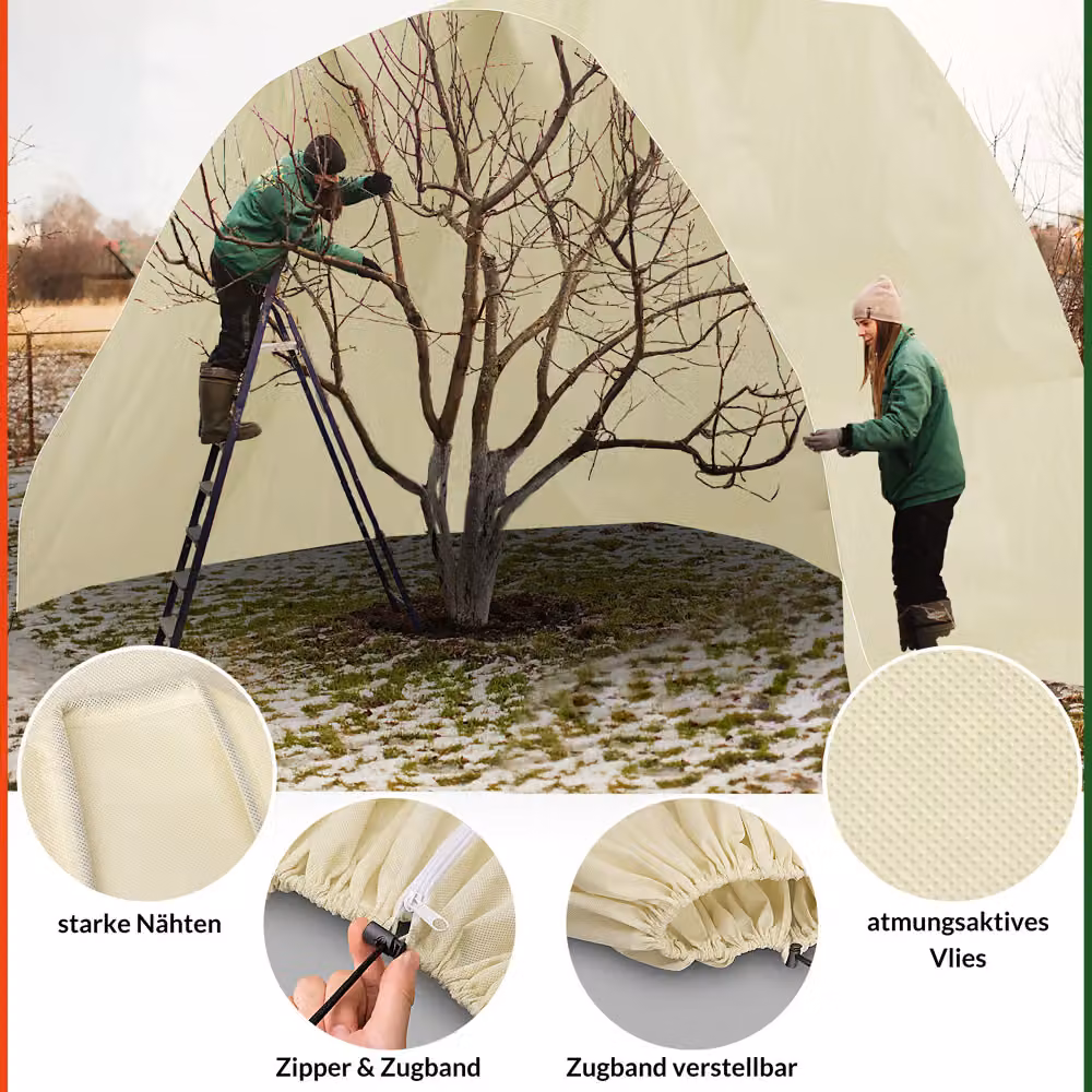 Telo protettivo per piante Gardebruk in poliestere beige L: 120 cm x P: 180 cm – 2