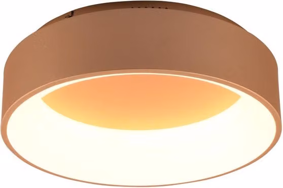 Plafoniera LED Noah dorata con design moderno, Ø 45 cm, 5600 lumen, IP20