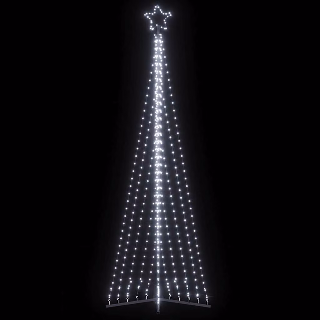 vidaXL Albero di Natale a LED 495 LED Bianco Freddo 300,5 cm