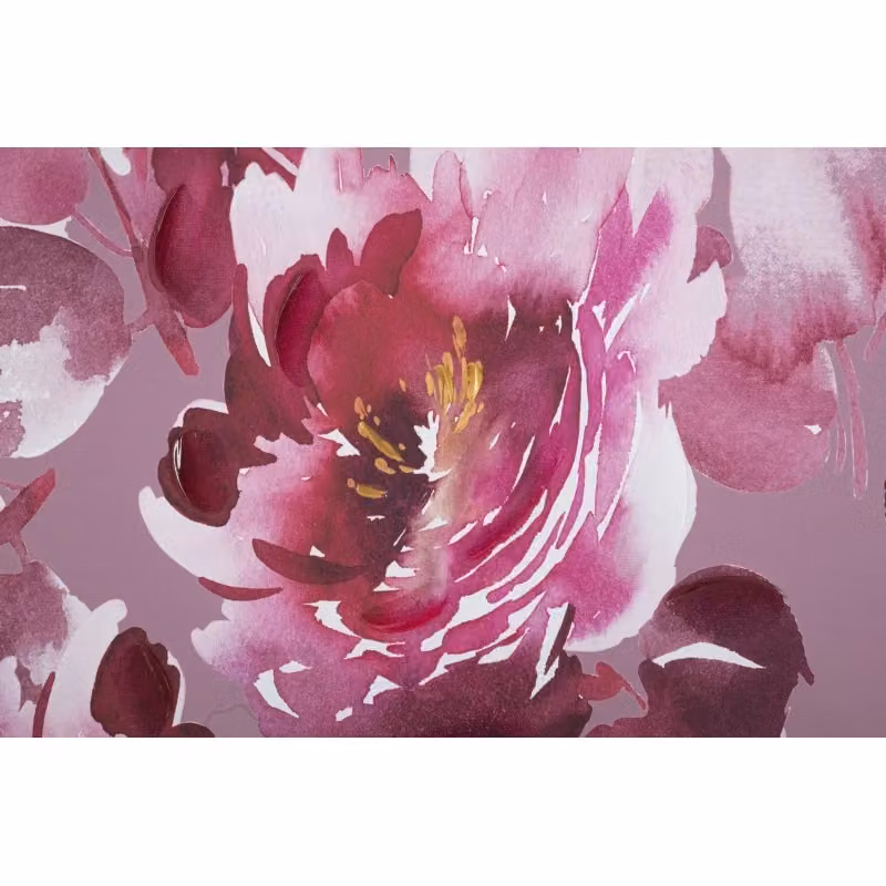 Stampa Dipinta Optic di Mauro Ferretti, Quadro su Tela con Motivo Floreale e Botanico Multicolore, L 80 cm x H 120 cm x P 3 cm – 2