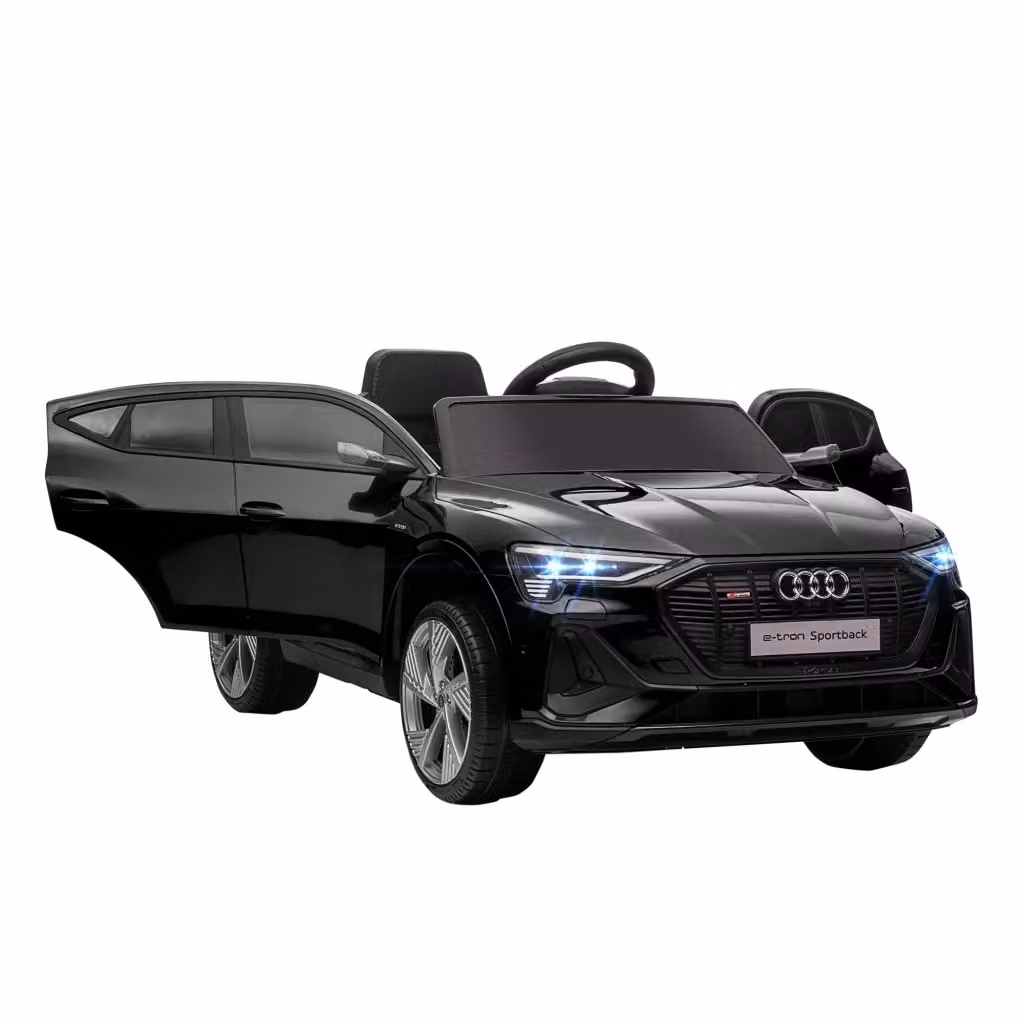 Auto elettrica per bambini Audi E-tron Xylo 12V con telecomando e cintura di sicurezza, nero – 2