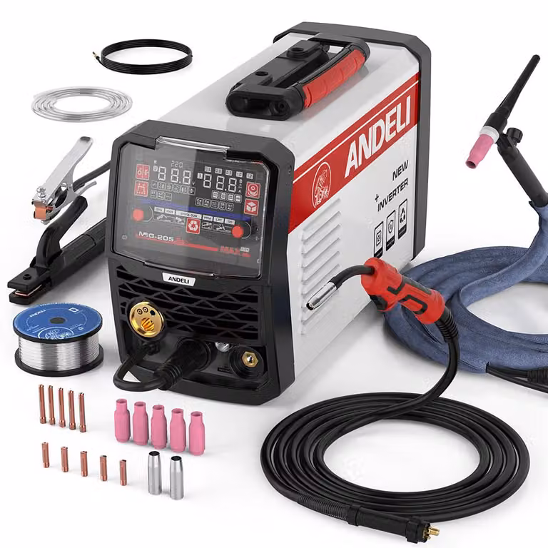 Saldatrice MIG-205PRO - 205 W - Semiautomatica - Per saldatura di alluminio