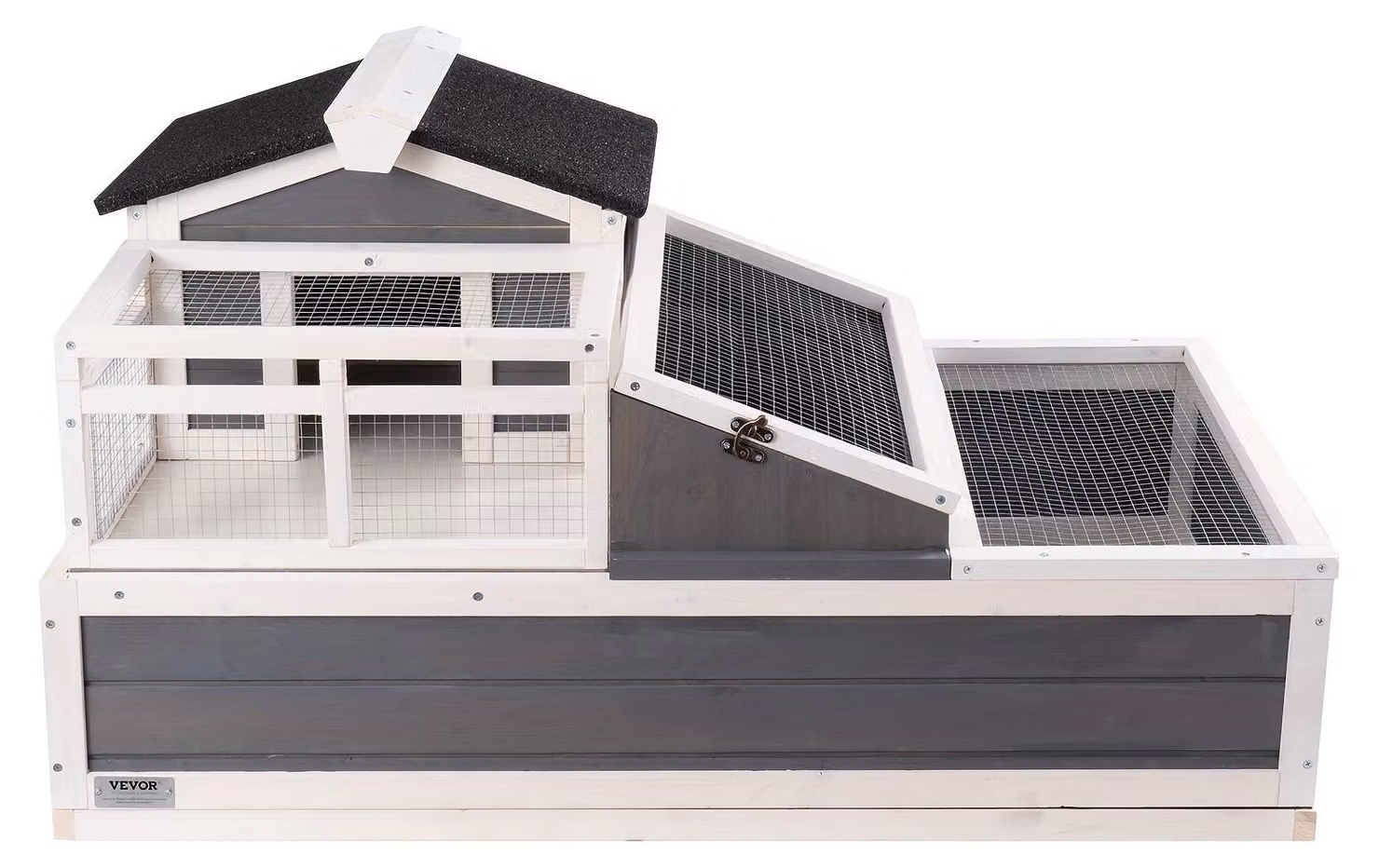 Casa per tartarughe - Alloggio per tartarughe - Recinto per rettili - Terrario in legno - Acquario per tartarughe - 3 compartimenti
