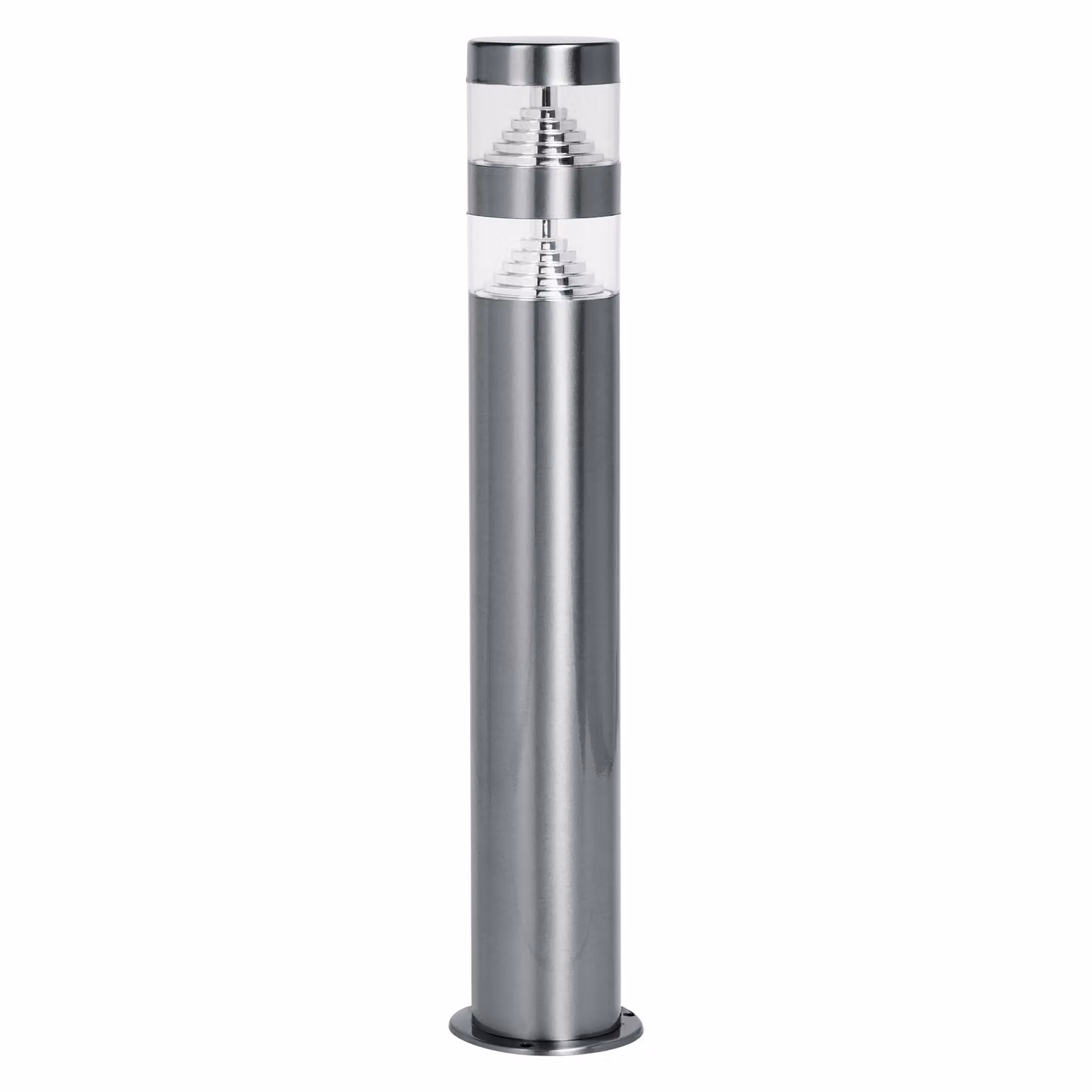 LEDVANCE ENDURA HYBRID ORION DOUBLE luce per esterni, luce ibrida, 4W, 340lm, colore della luce bianco caldo, temperatura di colore 3.000K, acciaio inossidabile, classe di protezione IP44 e IP67, funzionamento solare e a rete