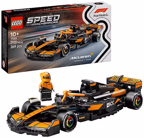 LEGO Speed Champions Auto da corsa McLaren F1 Team MCL38 Arancione 77251