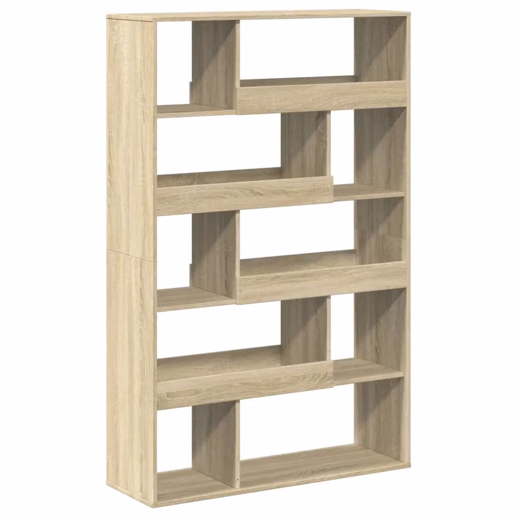 Libreria a parete vidaXL in MDF marrone classico L 100 cm, P 33 cm, H 156,5 cm – 2