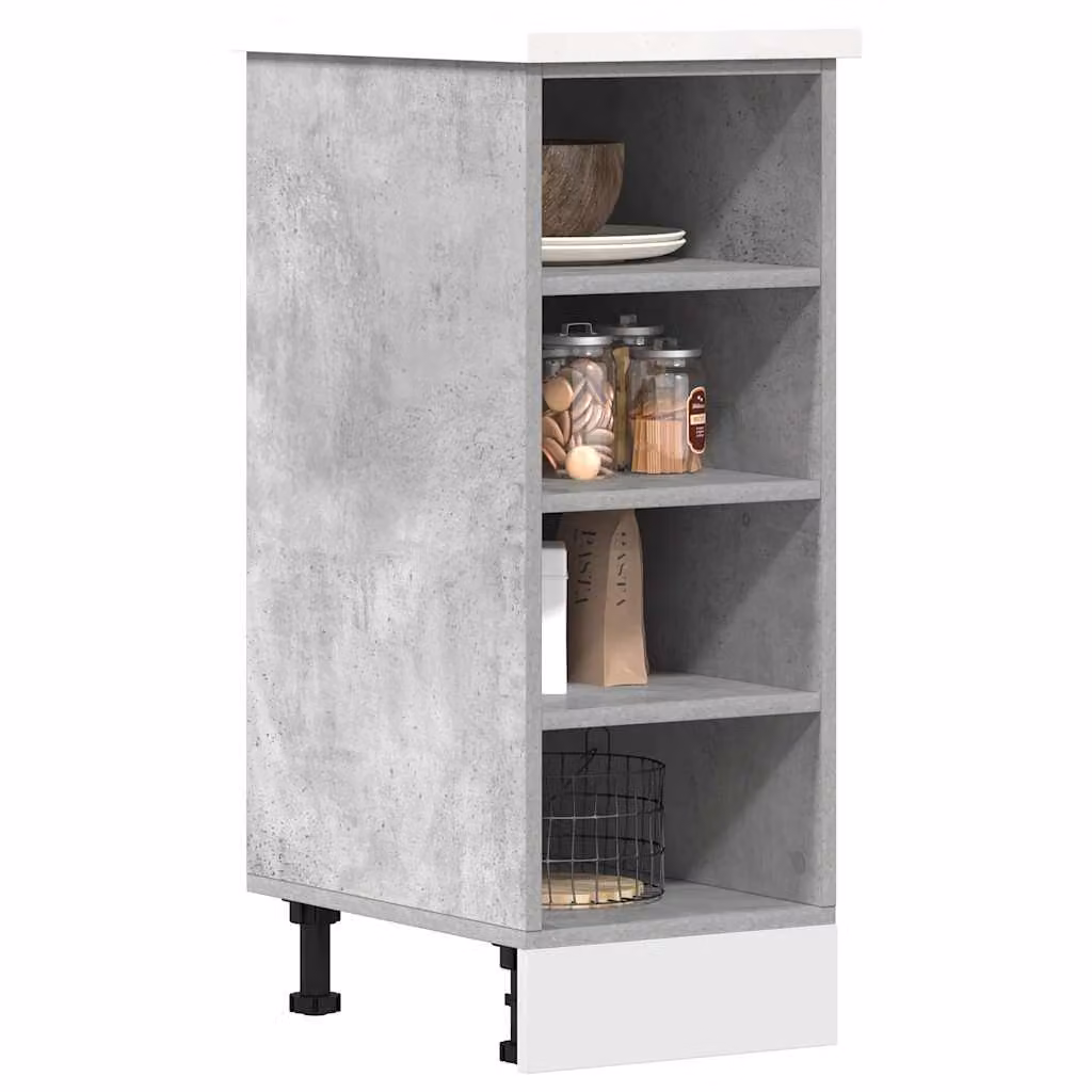 Armadio inferiore da cucina vidaXL Riga Grigio, L: 30 cm, P: 44,5 cm, H: 81,5 cm